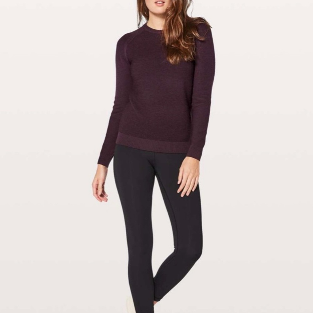 Lululemon Simply Wool Sweater Black Cherry